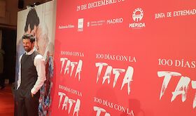 Mrida presente en la premiere de 100 das con la Tata de Miguel Angel Muoz en Cine Capitol de Madrid