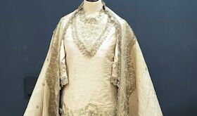 Presentada restauracin del traje y manto de Santa Eulalia del siglo XVIII