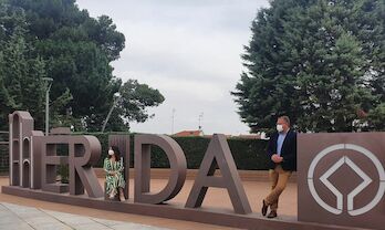 Inaugurada la nueva Plaza Margarita Xirgu en Mrida como espacio de recepcin de turistas