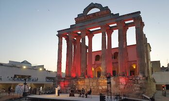 El Templo de Diana de Mrida albergar en Semana Santa diversas actuaciones musicales