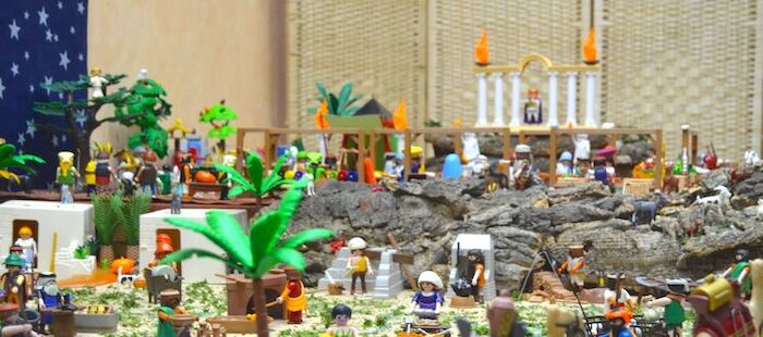 Un belén de casi 3.000 figuras de Playmobil se puede visitar en el Museo Arte Visigodo de Mérida